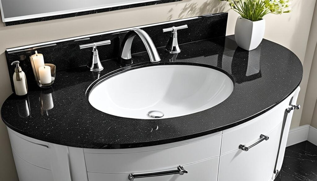 black pearl granite bathroom countertops