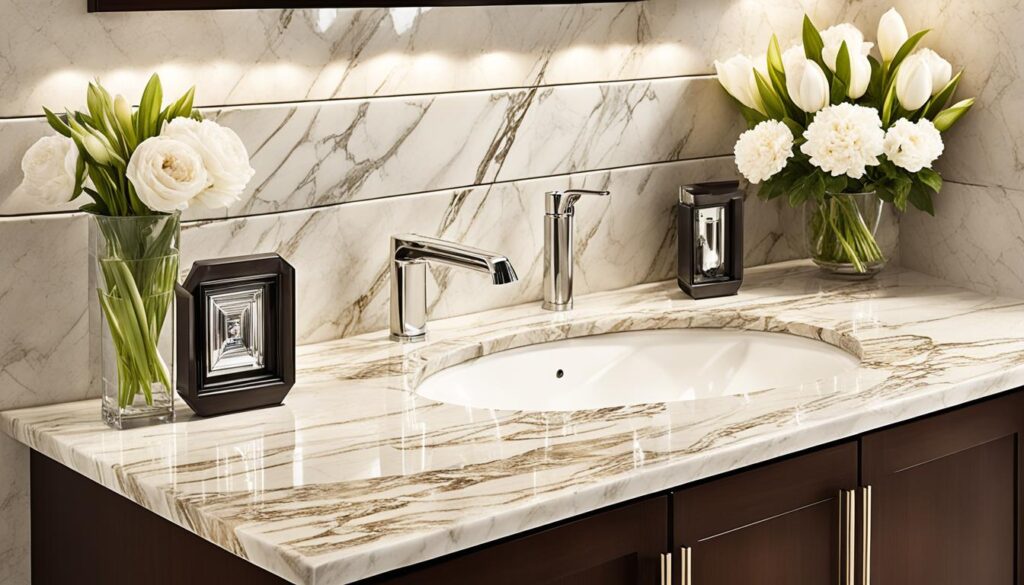 elegant marble countertops