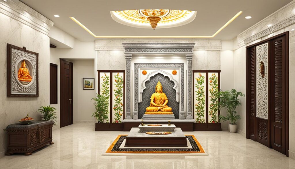 granite and marble for pooja room