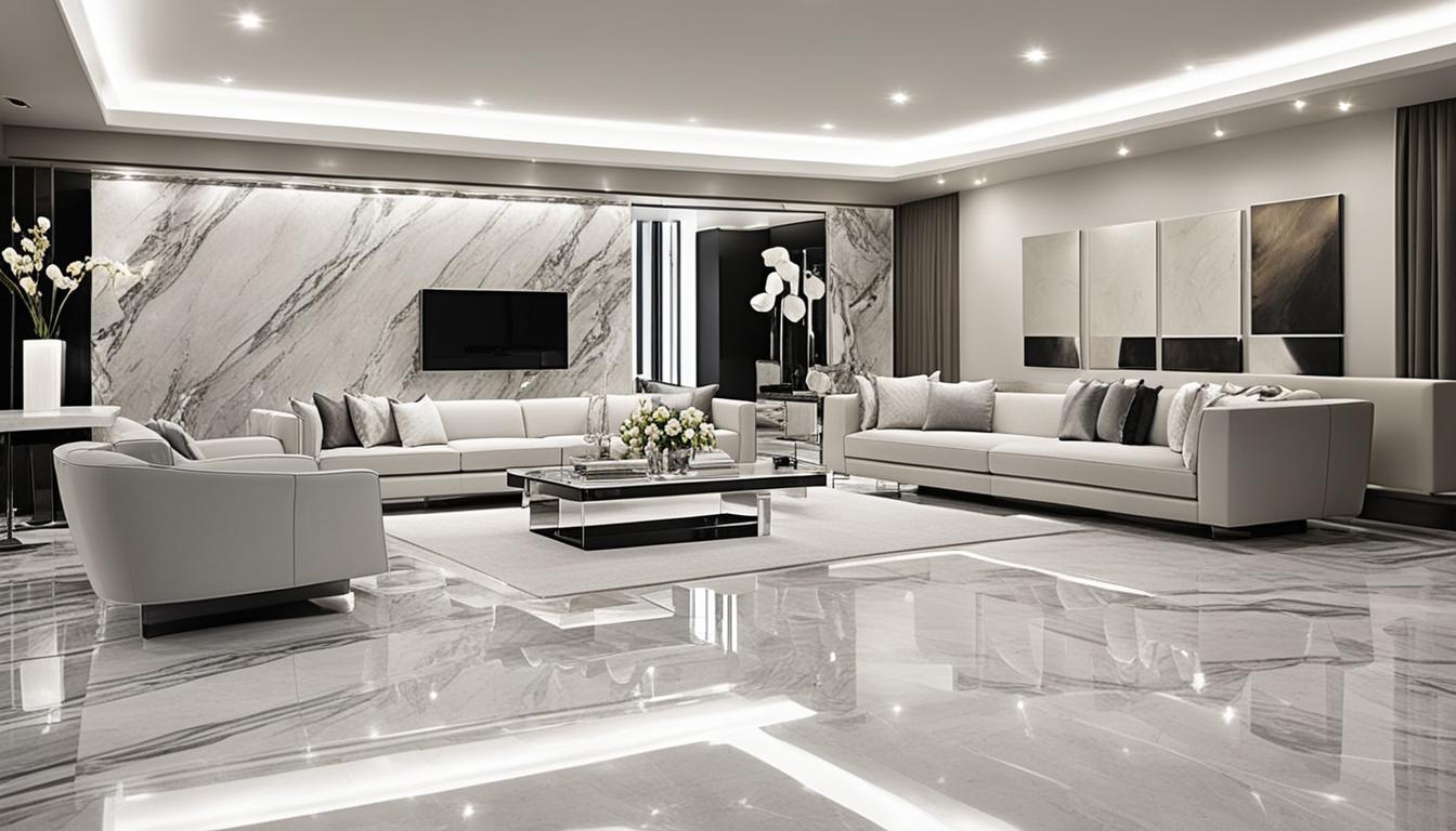 grey italian marble flooring