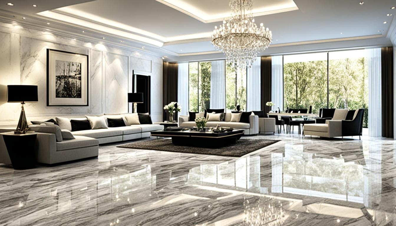 grey marble flooring