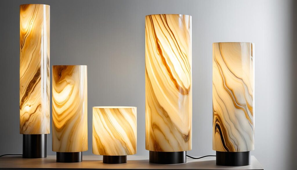 unique marble lamps