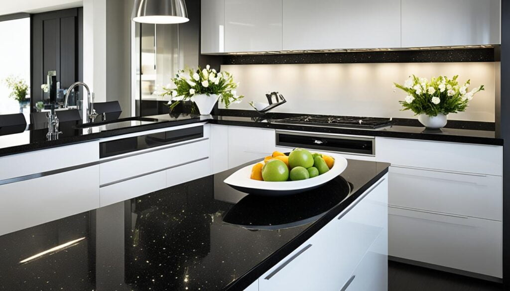 black granite