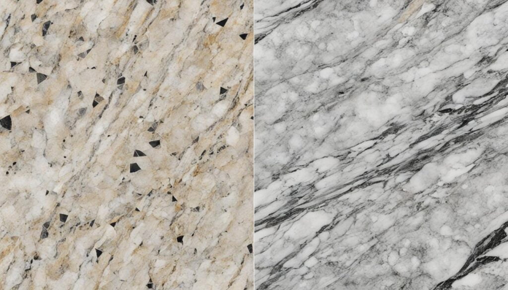 marble vs granite appearance