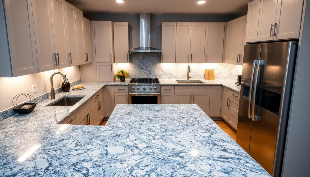 blue pearl granite kitchen