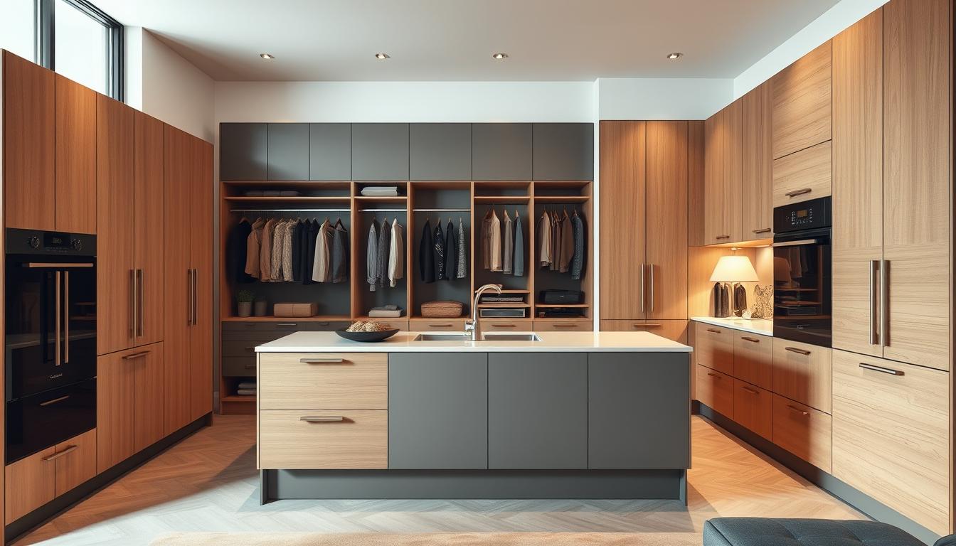 modular kitchen and wardrobe